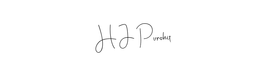 How to make H J Purohit signature? Andilay-7BmLP is a professional autograph style. Create handwritten signature for H J Purohit name. H J Purohit signature style 4 images and pictures png