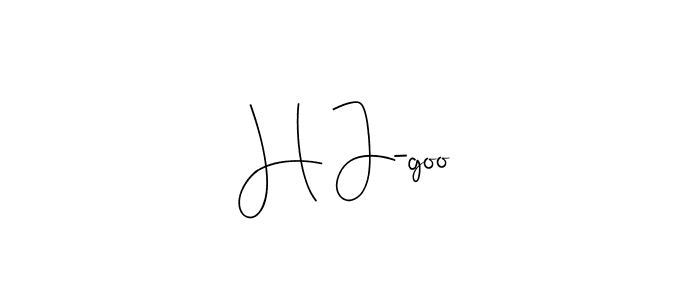 Make a beautiful signature design for name H J-goo. With this signature (Andilay-7BmLP) style, you can create a handwritten signature for free. H J-goo signature style 4 images and pictures png