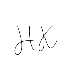 Make a beautiful signature design for name H K. Use this online signature maker to create a handwritten signature for free. H K signature style 4 images and pictures png