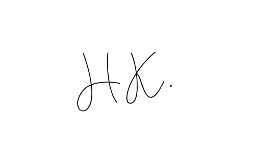 Use a signature maker to create a handwritten signature online. With this signature software, you can design (Andilay-7BmLP) your own signature for name H K .. H K . signature style 4 images and pictures png