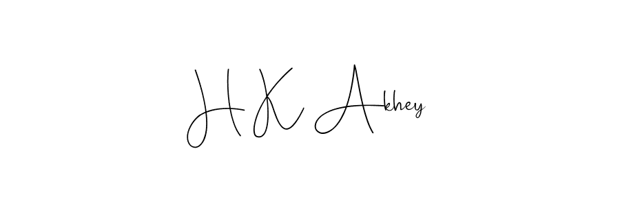 Also we have H K Akhey name is the best signature style. Create professional handwritten signature collection using Andilay-7BmLP autograph style. H K Akhey signature style 4 images and pictures png
