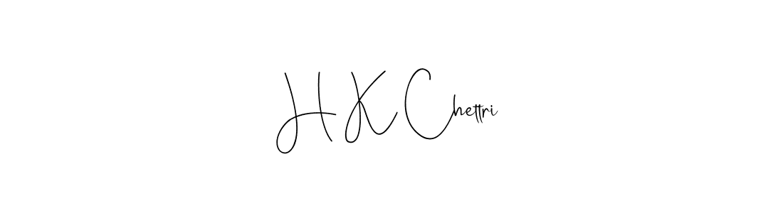 You should practise on your own different ways (Andilay-7BmLP) to write your name (H K Chettri) in signature. don't let someone else do it for you. H K Chettri signature style 4 images and pictures png