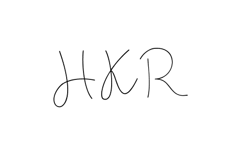 Make a beautiful signature design for name H K R. With this signature (Andilay-7BmLP) style, you can create a handwritten signature for free. H K R signature style 4 images and pictures png