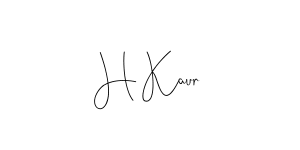 H Kaur stylish signature style. Best Handwritten Sign (Andilay-7BmLP) for my name. Handwritten Signature Collection Ideas for my name H Kaur. H Kaur signature style 4 images and pictures png