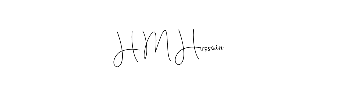 Also You can easily find your signature by using the search form. We will create H M Hussain name handwritten signature images for you free of cost using Andilay-7BmLP sign style. H M Hussain signature style 4 images and pictures png