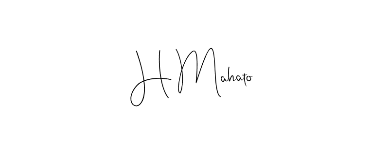 You can use this online signature creator to create a handwritten signature for the name H Mahato. This is the best online autograph maker. H Mahato signature style 4 images and pictures png