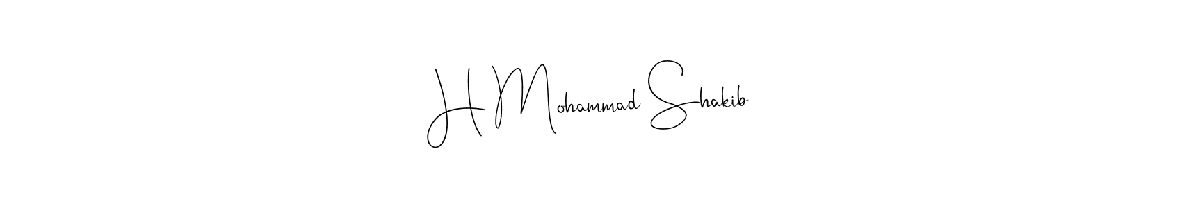 H Mohammad Shakib stylish signature style. Best Handwritten Sign (Andilay-7BmLP) for my name. Handwritten Signature Collection Ideas for my name H Mohammad Shakib. H Mohammad Shakib signature style 4 images and pictures png