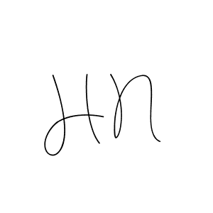 Use a signature maker to create a handwritten signature online. With this signature software, you can design (Andilay-7BmLP) your own signature for name H N. H N signature style 4 images and pictures png