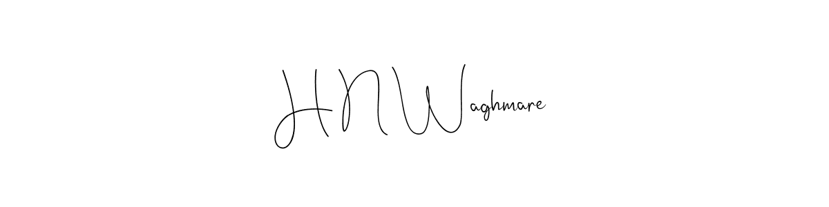 Make a beautiful signature design for name H N Waghmare. Use this online signature maker to create a handwritten signature for free. H N Waghmare signature style 4 images and pictures png