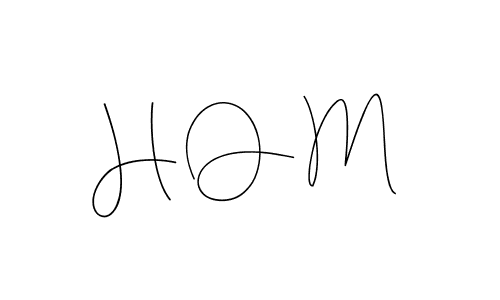 Also we have H O M name is the best signature style. Create professional handwritten signature collection using Andilay-7BmLP autograph style. H O M signature style 4 images and pictures png