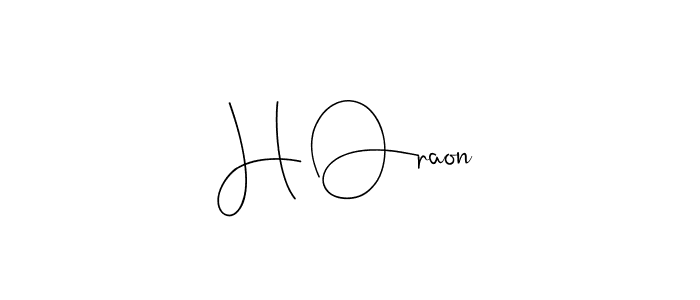 How to make H Oraon signature? Andilay-7BmLP is a professional autograph style. Create handwritten signature for H Oraon name. H Oraon signature style 4 images and pictures png