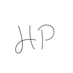 Make a beautiful signature design for name H P. With this signature (Andilay-7BmLP) style, you can create a handwritten signature for free. H P signature style 4 images and pictures png