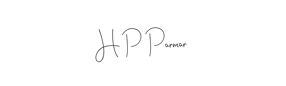 Make a beautiful signature design for name H P Parmar. Use this online signature maker to create a handwritten signature for free. H P Parmar signature style 4 images and pictures png