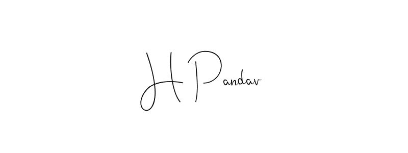 This is the best signature style for the H Pandav name. Also you like these signature font (Andilay-7BmLP). Mix name signature. H Pandav signature style 4 images and pictures png
