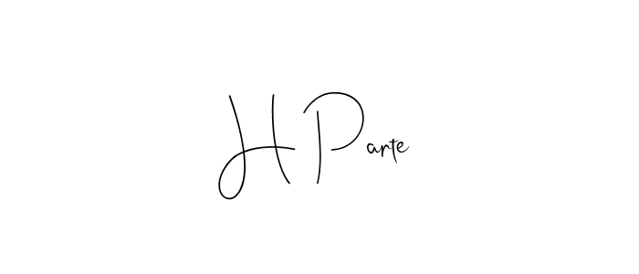 The best way (Andilay-7BmLP) to make a short signature is to pick only two or three words in your name. The name H Parte include a total of six letters. For converting this name. H Parte signature style 4 images and pictures png