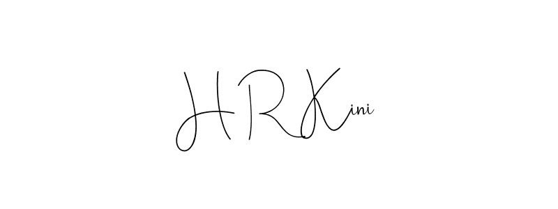 The best way (Andilay-7BmLP) to make a short signature is to pick only two or three words in your name. The name H R Kini include a total of six letters. For converting this name. H R Kini signature style 4 images and pictures png