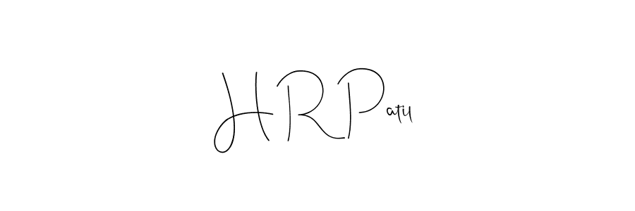 How to make H R Patil signature? Andilay-7BmLP is a professional autograph style. Create handwritten signature for H R Patil name. H R Patil signature style 4 images and pictures png