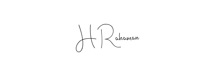 You can use this online signature creator to create a handwritten signature for the name H Rahaman. This is the best online autograph maker. H Rahaman signature style 4 images and pictures png