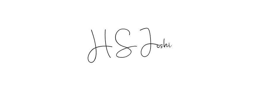 H S Joshi stylish signature style. Best Handwritten Sign (Andilay-7BmLP) for my name. Handwritten Signature Collection Ideas for my name H S Joshi. H S Joshi signature style 4 images and pictures png