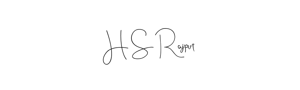 H S Rajput stylish signature style. Best Handwritten Sign (Andilay-7BmLP) for my name. Handwritten Signature Collection Ideas for my name H S Rajput. H S Rajput signature style 4 images and pictures png