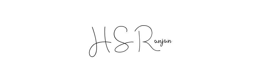 Design your own signature with our free online signature maker. With this signature software, you can create a handwritten (Andilay-7BmLP) signature for name H S Ranjan. H S Ranjan signature style 4 images and pictures png