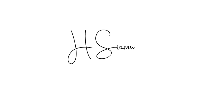 H Siama stylish signature style. Best Handwritten Sign (Andilay-7BmLP) for my name. Handwritten Signature Collection Ideas for my name H Siama. H Siama signature style 4 images and pictures png