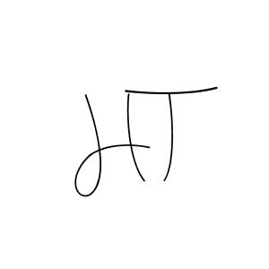 Make a beautiful signature design for name H T. With this signature (Andilay-7BmLP) style, you can create a handwritten signature for free. H T signature style 4 images and pictures png