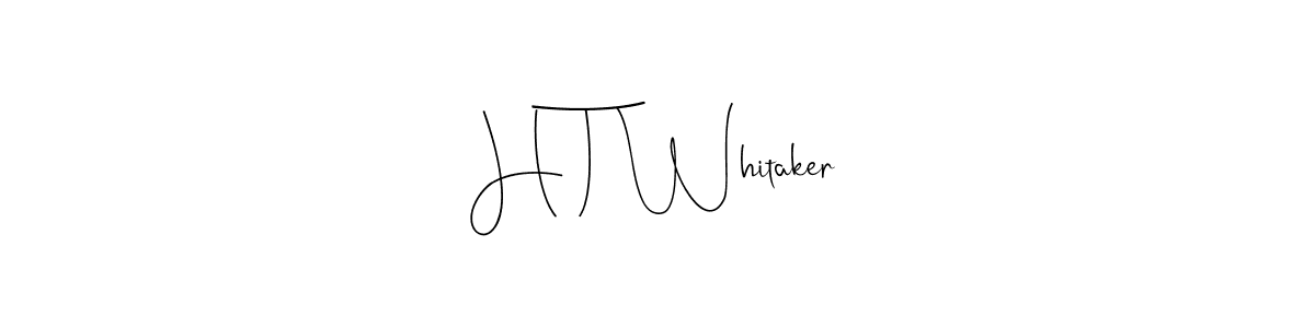 Also You can easily find your signature by using the search form. We will create H T Whitaker name handwritten signature images for you free of cost using Andilay-7BmLP sign style. H T Whitaker signature style 4 images and pictures png