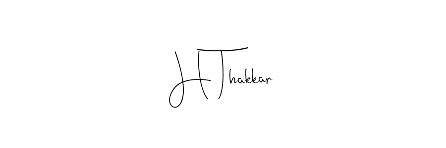 Make a beautiful signature design for name H Thakkar. Use this online signature maker to create a handwritten signature for free. H Thakkar signature style 4 images and pictures png