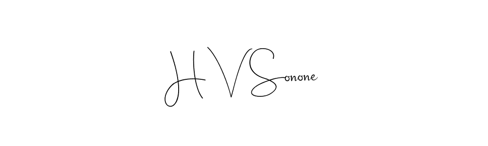 How to make H V Sonone signature? Andilay-7BmLP is a professional autograph style. Create handwritten signature for H V Sonone name. H V Sonone signature style 4 images and pictures png