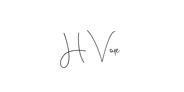 Make a beautiful signature design for name H Vale. With this signature (Andilay-7BmLP) style, you can create a handwritten signature for free. H Vale signature style 4 images and pictures png