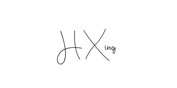 The best way (Andilay-7BmLP) to make a short signature is to pick only two or three words in your name. The name H Xing include a total of six letters. For converting this name. H Xing signature style 4 images and pictures png
