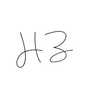 Make a beautiful signature design for name H Z. With this signature (Andilay-7BmLP) style, you can create a handwritten signature for free. H Z signature style 4 images and pictures png