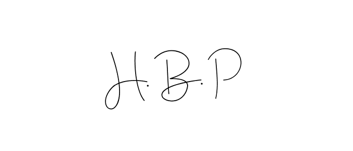 Also You can easily find your signature by using the search form. We will create H. B. P name handwritten signature images for you free of cost using Andilay-7BmLP sign style. H. B. P signature style 4 images and pictures png