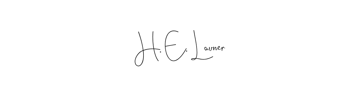 Here are the top 10 professional signature styles for the name H. E. Launer. These are the best autograph styles you can use for your name. H. E. Launer signature style 4 images and pictures png