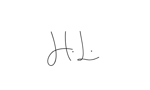 H. L. stylish signature style. Best Handwritten Sign (Andilay-7BmLP) for my name. Handwritten Signature Collection Ideas for my name H. L.. H. L. signature style 4 images and pictures png