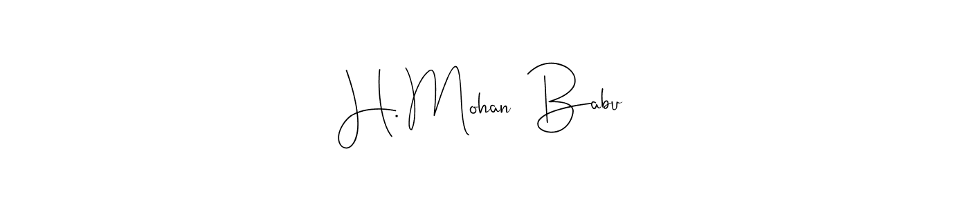 You can use this online signature creator to create a handwritten signature for the name H. Mohan  Babu. This is the best online autograph maker. H. Mohan  Babu signature style 4 images and pictures png