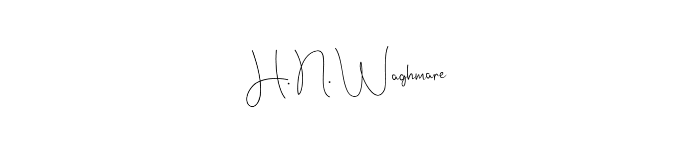 Also we have H. N. Waghmare name is the best signature style. Create professional handwritten signature collection using Andilay-7BmLP autograph style. H. N. Waghmare signature style 4 images and pictures png