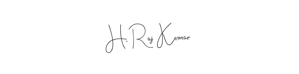 Make a beautiful signature design for name H. Raj Kumar. Use this online signature maker to create a handwritten signature for free. H. Raj Kumar signature style 4 images and pictures png