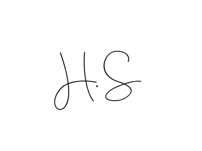 How to make H. S signature? Andilay-7BmLP is a professional autograph style. Create handwritten signature for H. S name. H. S signature style 4 images and pictures png