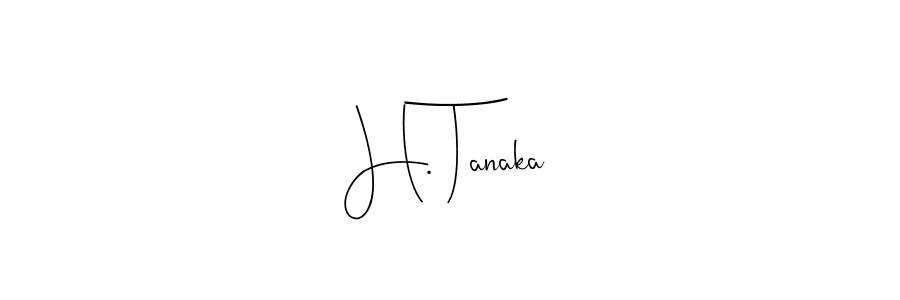 How to make H. Tanaka name signature. Use Andilay-7BmLP style for creating short signs online. This is the latest handwritten sign. H. Tanaka signature style 4 images and pictures png