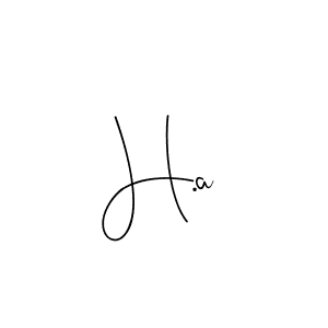 The best way (Andilay-7BmLP) to make a short signature is to pick only two or three words in your name. The name H.a include a total of six letters. For converting this name. H.a signature style 4 images and pictures png