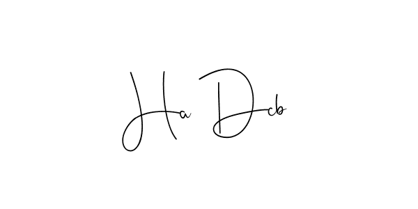 You should practise on your own different ways (Andilay-7BmLP) to write your name (Ha Dcb) in signature. don't let someone else do it for you. Ha Dcb signature style 4 images and pictures png