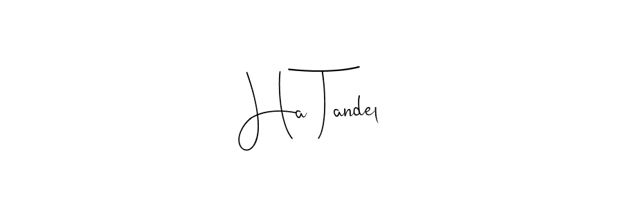 How to make Ha Tandel signature? Andilay-7BmLP is a professional autograph style. Create handwritten signature for Ha Tandel name. Ha Tandel signature style 4 images and pictures png