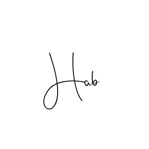 Make a beautiful signature design for name Hab. Use this online signature maker to create a handwritten signature for free. Hab signature style 4 images and pictures png