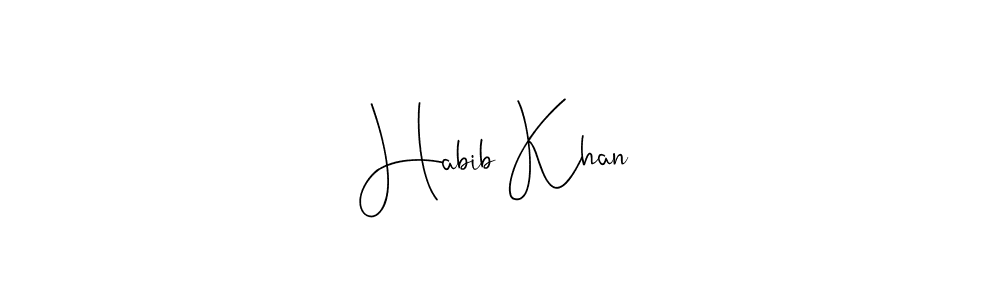 Once you've used our free online signature maker to create your best signature Andilay-7BmLP style, it's time to enjoy all of the benefits that Habib Khan name signing documents. Habib Khan signature style 4 images and pictures png