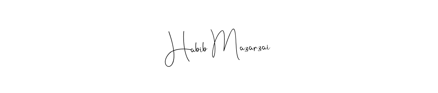 Here are the top 10 professional signature styles for the name Habib Mazarzai. These are the best autograph styles you can use for your name. Habib Mazarzai signature style 4 images and pictures png