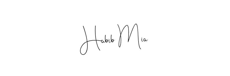 How to Draw Habib Mia signature style? Andilay-7BmLP is a latest design signature styles for name Habib Mia. Habib Mia signature style 4 images and pictures png