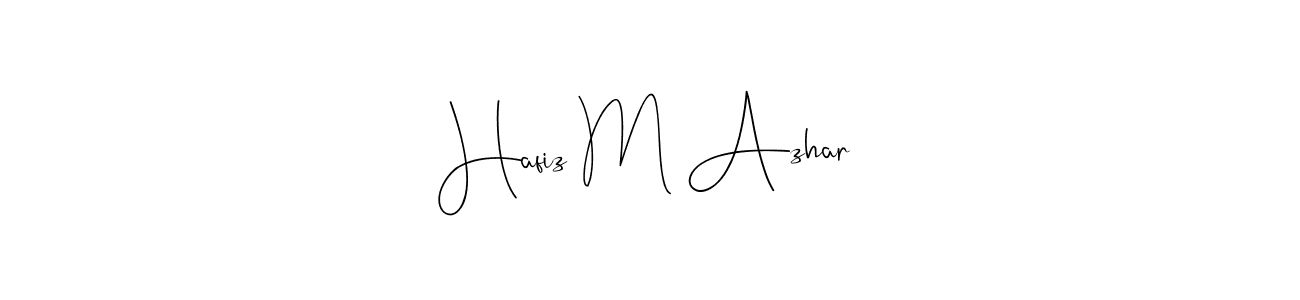 Also You can easily find your signature by using the search form. We will create Hafiz M Azhar name handwritten signature images for you free of cost using Andilay-7BmLP sign style. Hafiz M Azhar signature style 4 images and pictures png