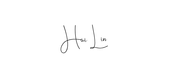 How to make Hai Lin signature? Andilay-7BmLP is a professional autograph style. Create handwritten signature for Hai Lin name. Hai Lin signature style 4 images and pictures png